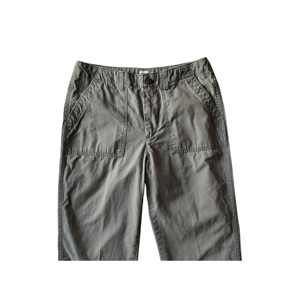 Levi's Women's Sage Green Lightweight Mide Rise Straight leg Pants Size 28 - Picture 3 of 10